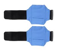 SHINEOFI 2 Pièces Sacoche de Rangement pour Support de Téléphone de Jambe Étanche Bande Élastique Antidérapante Réglable pour Homme et Femme Lors de L'entraînement ou Moto