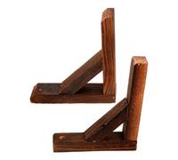 SHINEOFI 2 pièces Support Base de Clôture Bois Résistant Base Piquet pour Jardin et Pelouse Accessoire Pratique pour Panneaux et Piquets de Clôture Extérieure