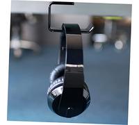 SHINEOFI 2 pièces Support Casque Mural Acrylique avec Ruban Adhésif Double Face Porte Casque pour Rangement Écouteurs Lot de Noir Design Sécurisé et Gain de Place sous Bureau