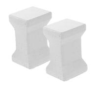 SHINEOFI 2 Pièces Support de Four Électrique Céramique Piliers Résistants Chaleur pour Four à Poterie Accessoires Durables pour Artistes Céramistes Compatible avec Divers Modèles
