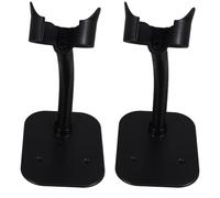 SHINEOFI 2 Pièces Support de Scanner de Code-Barres en Plastique et Fer Noir Positionnement Rapide pour Organisation D'entrepôt et Bureau