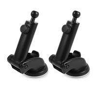 SHINEOFI 2 Pièces Support de Téléphone Voiture à Ventouse, Rotule 17mm | Base en Plastique, Adhérence Multi-surfaces, Maintien Ferme, pour Tableaux Plats, Déplacements Partagés
