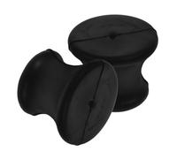 SHINEOFI 2 Pièces Support en Caoutchouc pour Diapason, Noir, Compact, Antidérapant, Protège les Dommages, pour Guérison des Chakras et Usage Mobile