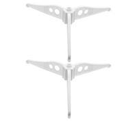 SHINEOFI 2 Pièces Support pour Sapin de Noël Amovible en Plastique Blanc, | Base de Remplacement, Montage Rapide, Soutien Stable, Usage Maison Fêtes