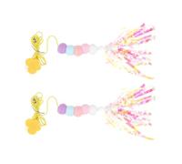 SHINEOFI 2 Pièces Suspendu pour Chat Balançoire Réglable en Corde et Polyester Interactif pour Chats Favorisant l'exercice Aérobie et L'attention