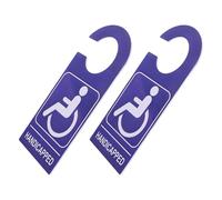 SHINEOFI 2 Pièces Symbole du Handicap Pvc Bleu pour Voiture, Usage