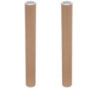 SHINEOFI 2 Pièces Tube Postal Robuste avec Bouchons aux Extrémités pour Transport Œuvres Art Stockage de Documents Lot