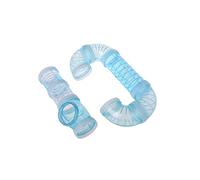 SHINEOFI 2 pièces Tunnel de Jeu pour Hamster Bleu Tube Exercice Extérieur Plastique Accessoire de Cage Modulable pour Petits Animaux Promoteur Activité et Exploration
