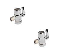SHINEOFI 2 pièces Valve Inverseur Robinet Voies Durable Adaptateur Pouce pour Douchette Main et Robinet Installation Facile pour Salle de Bain et Cuisine
