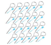 SHINEOFI 20 Ensemble Goupilles de Sécurité pour Extincteur avec Plastiques Accessoires de Verrouillage Fer pour Protection Incendie Remplacement Facile pour Inspection et Urgence
