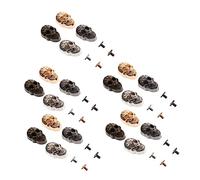 SHINEOFI 20 ensembles Punk Skull Metal Rivets DIY Crafting Studs Bag Accessories For Shoes Clothes Decoration Durable Smooth Surface Lightweight Portable