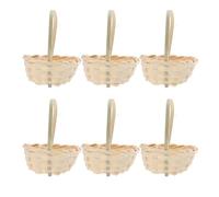 SHINEOFI 20 Mini Paniers en Bambou Tressé Fait Main Petit Panier Décoratif Style Champêtre pour Décoration Maison et Micro-paysages Lot de 20 Pièces Taille Spéciale