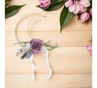 SHINEOFI 20 Pièces Anneaux Métalliques Forme de Lune pour Attrape-rêves Cercles Robustes Fer pour Décoration Mariage Macramé et Artisanat DIY