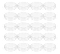 SHINEOFI 20 Pièces Boîte de Culture Ronde avec Couvercle, Faible Autofluorescence et Support D'imagerie en Plastique Transparent pour Observation Claire en Études au Microscope