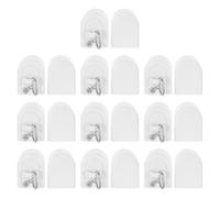 SHINEOFI 20 Pièces Cache de Rail Robuste Accessoire de Finition pour Rideau Plastique pour Rail Carré Ancien Embout de Guidage pour Installation Murale Facile