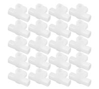 SHINEOFI 20 Pièces Connecteur de Meuble en Plastique Blanc pour Étagère à Chaussures, Optimisation D'espace, Support Stable, Design Épaissi Joint à 4 Voies, Dimensions 6,5x4,2x4,2cm
