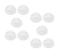 SHINEOFI 20 Pièces Dômes en Plastique Transparent à Remplir pour Décorations de Village de Noël, Couvercles Hémisphériques en PVC, Design DIY Polyvalent pour Loisirs Créatifs et Ambiance