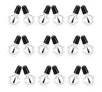 SHINEOFI 20 Pièces Flacon de Vernis à Ongles Vide en Verre 5ml Forme Étoile Cinq Branches, Stable Chimiquement et Pratique pour DIY Nail Art et Salons