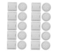 SHINEOFI 20 Pièces Fournitures D'artisanat Kumihimo Roue De D'artisanat Planche à Tresser En Macramé Disque De Plaque De De Cordon De Résine Blanche