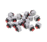 SHINEOFI 20 pièces Interrupteur Bouton-poussoir Tactile Silencieux Micro Switch avec Retour Rapide pour Électronique Compacte Du Bruit Adapté Au Gaming et Usage Bureautique
