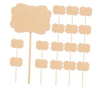 SHINEOFI 20 pièces Lot de Étiquettes Bois pour Plantes Marqueurs de Jardin Polyvalents Supports Bois Naturel pour Décoration et Étiquetage des Plantes Intérieur et Succulentes