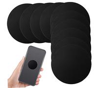 SHINEOFI 20 Pièces Lot de Plaques Métalliques Ultra Fines pour Support Téléphone Aimanté Accessoires Téléphone de Support avec Adhésif Fort Compatibles Modèles