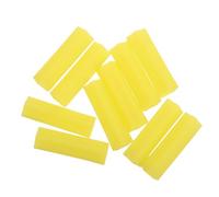 SHINEOFI 20 Pièces Manchon Silicone pour Pince à Cuticules, Jaune | Protection pour Ciseaux à Ongles et Tweezers, Voyage et Soin Personnel, Facile à Nettoyer
