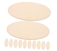 SHINEOFI 20 Pièces Oval Wooden Cutouts For Crafts Unfinished Natural Wood Pieces For Diy Art Painting Creative Learning And Educational Supplies