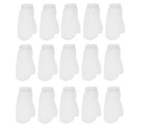 SHINEOFI 20 Pièces Paquet Filtrants pour Aquarium en PP Blanc, Chaussettes Filtrantes Réutilisables pour Filtrage des Détritus et Plantes en Décomposition Aquarium Marin et Cuve de