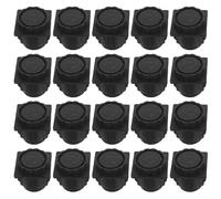 SHINEOFI 20 Pièces Pied Réglable pour Meuble en Plastique Noir 4x4 Cm, Supporte Un Poids Prolongé et Élimine Le Vacillement des Armoires Cuisine, pour Rénovation