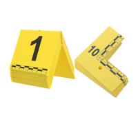 SHINEOFI 20 Pièces Plaques de Marquage avec Échelle de Mesure en Plastique et Précision Dimensionnelle des Preuves Jaunes et Numérotation Séquentielle pour Tri en Scène de Crime