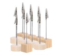 SHINEOFI 20 pièces Porte-Cartes de Table Bois pour Mariage et Fête Support Photo et Numéro de Table Décoratif Porte-Noms Réutilisable pour Organisation Événements