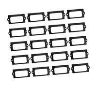 SHINEOFI 20 Pièces Porte Étiquettes Cadres Métalliques pour Meubles Bureau Supports de Cartes Nom et Étiquettes Accessoires pour Tiroirs Boîtes à Bijoux et Étagères Cadres Décoratifs