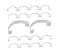 SHINEOFI 20 Pièces Poultry Cage Door Hooks Steel Fasteners Reusable Multifunctional Clips for Chicken and Bird Cages