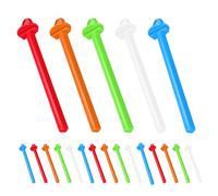 SHINEOFI 20 Pièces Supports Plastique pour Oiseaux Design de Coupe-Griffes pour Canaris et Cockatiels Usage Domestique et Magasins d'animaux