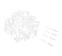 SHINEOFI 200 Manchons de Protection en Plastique Antidérapants pour Pinces à Épiler Compatibles Extensions de Cils Transparent Kit de 200 Pièces pour Greffe de Cils et Usage