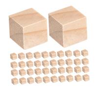 SHINEOFI 200 Pièces Cubes Naturels pour Projets DIY Activités Éducatives et Jeux Créatifs Petits Blocs