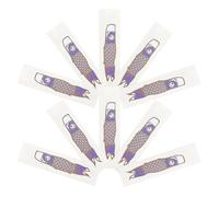 SHINEOFI 200 pièces Kraft Paper Utensil Sleeves Laminated For Japanese Korean Cuisine Oil And Water Resistant Chopstick Holders With Fish Banner Design Cutlery Paper Cases For Restaurant