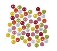 SHINEOFI 200 Pièces Mini boutons en alliage deco boutons de couture universal round alloy buttons White