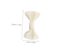 SHINEOFI 200 Pièces Mini Satin Ribbon Bows Beige Small Decorative Bows For DIY Crafts Wedding Scrapbooking Sewing Hair Accessories And Wrapping