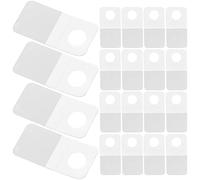 SHINEOFI 200 pièces PVC Transparent Adhesive Tabs Hooks For Hanging Tags Plastic Hooks For Display Self-adhesive Hanging Tabs Retail And Office Use