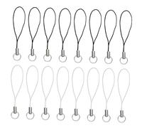 SHINEOFI 200Pièces Téléphone Portable DIY Corde Suspendue Noire pour Porte Clés Appareils Photo Pratique