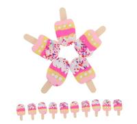 SHINEOFI 20pièces Breloques Plates Pâte Polymère Thème Glace Mini Pendentifs pour Loisirs Créatifs Bijoux Scrapbooking Et Décoration