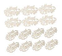 SHINEOFI 20Pièces Découpes de Noël Naturel pour Décoration DIY Pendentifs à Peindre à Main pour Sapin Vitrine Artisanat