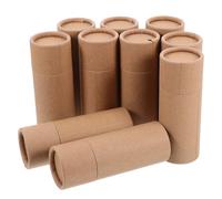 SHINEOFI 20pièces Tubes Papier Kraft Vides pour Emballage de Thé Bonbons et Aromathérapie Boîtes Rondes Carton pour Rangement