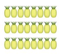 SHINEOFI 24 Pièces Boîte à Bonbons en Plastique D'ananas Vert, Réutilisable et Résistante, pour Fêtes Tropicales et Mariage, Décoration Originale et Pratique