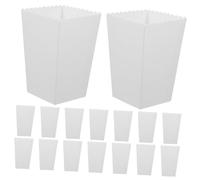 SHINEOFI 24 pièces Boîtes à Popcorn Papier Blanc pour Snacks Fête Boîtes Service Frites et Pop-corn Film Alimentaire Sûre et Pratique pour Soirée Cinéma et Anniversaire
