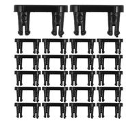SHINEOFI 24 Pièces Boucles de Fixation, Plastique Noir, Compatible Cadres | Usage Bureau et Maison, Structure Sécurisée, Design Caché, Fonctionnement Fluide, pour Cadres Métal ou Bois