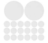 SHINEOFI 24 Pièces Disques Filtrants Adhésifs en Coton Filtrant Blanc pour Bocaux de Culture de Champignons, Barrière et Application Polyvalente en Mycologie