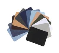 SHINEOFI 24 pièces Lot de Patchs Thermocollants Rectangulaires pour Réparation et Décoration de Vêtements Couture Facile et Polyvalent pour Jeans Sacs et Plus